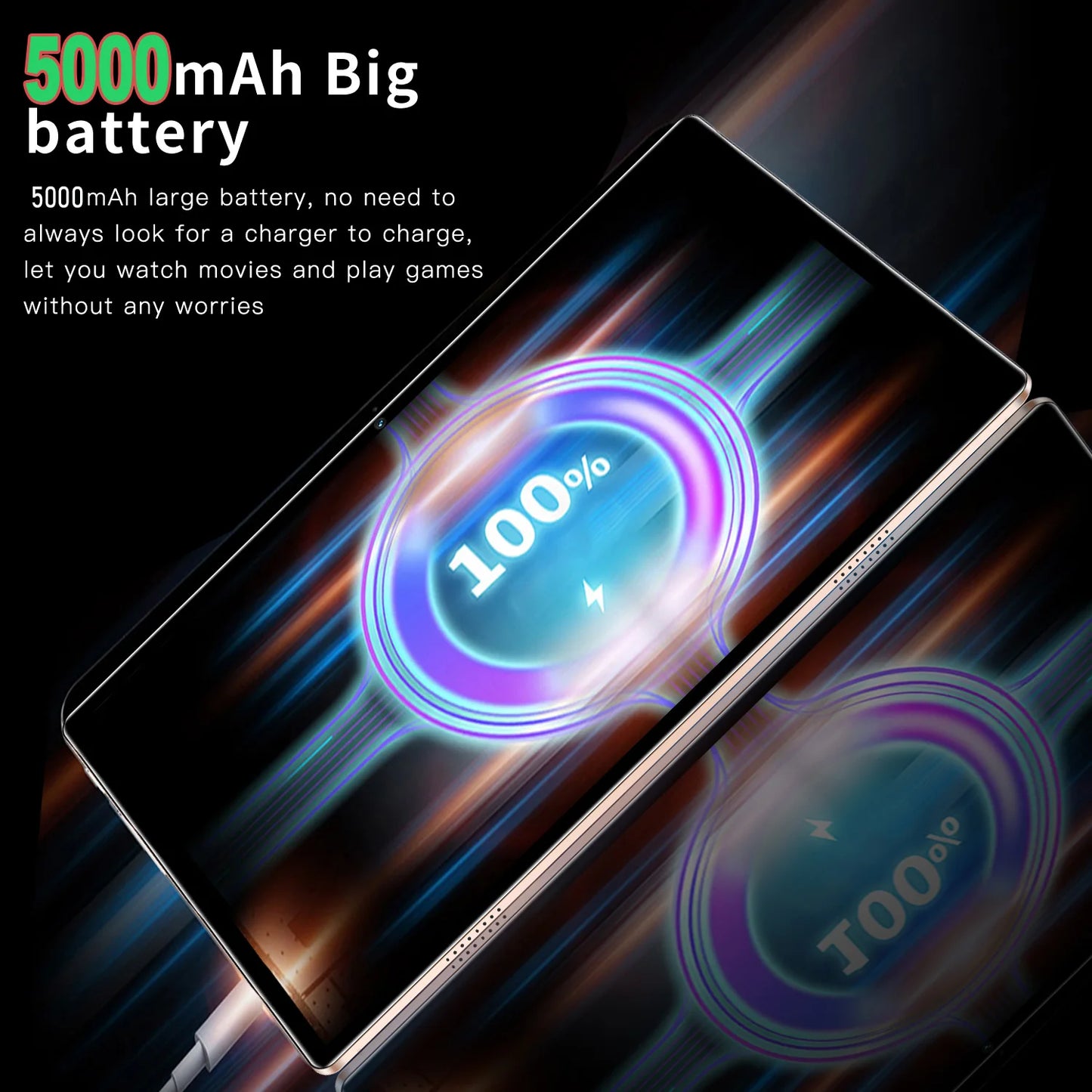 Global Version 10. inch Octa core Tablet with 4GB RAM, 64GB ROM, IPS1280 * 800 Large Screen, supports Google Android 11, 5000mAh