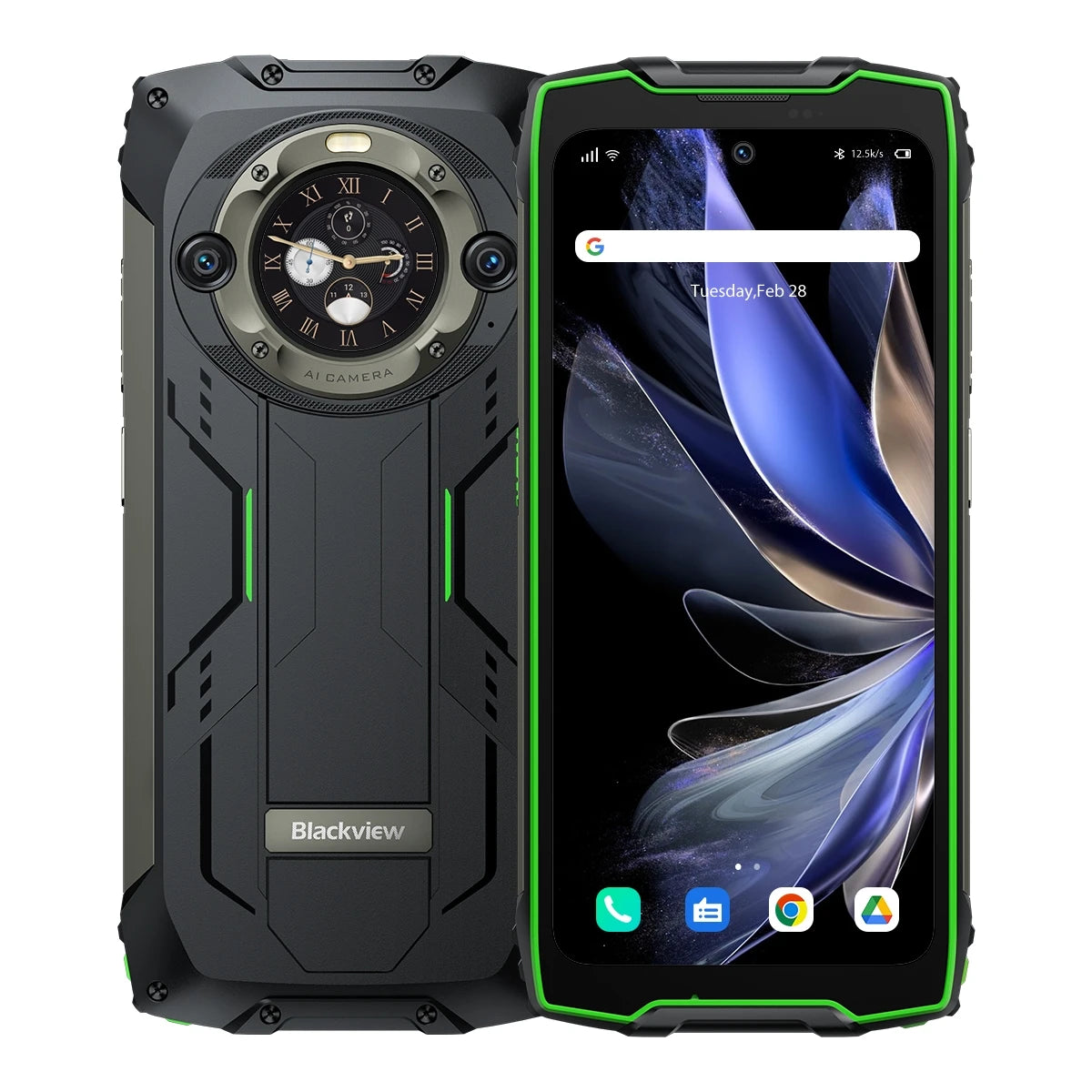 Blackview BV9300 Pro Rugged Phone 8GB/12GB+256GB 64MP 6.7” + 1.32“ Dual Display 15080mAh Android 13 MediaTek Helio G99 4G NFC