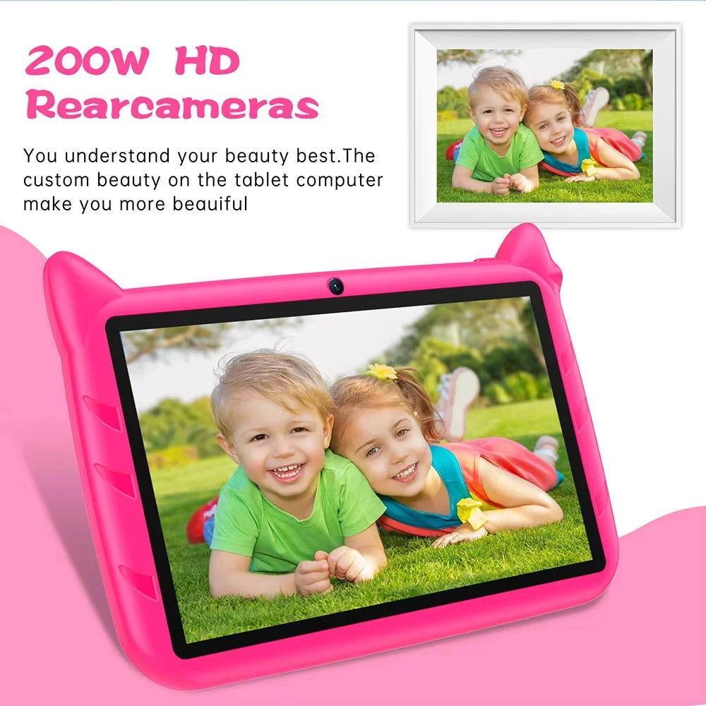 2024 New 7-inch WIFI Children's Tablet Four Core 4GB RAM 64GB ROM Game Education Children's Gift Android 9.0