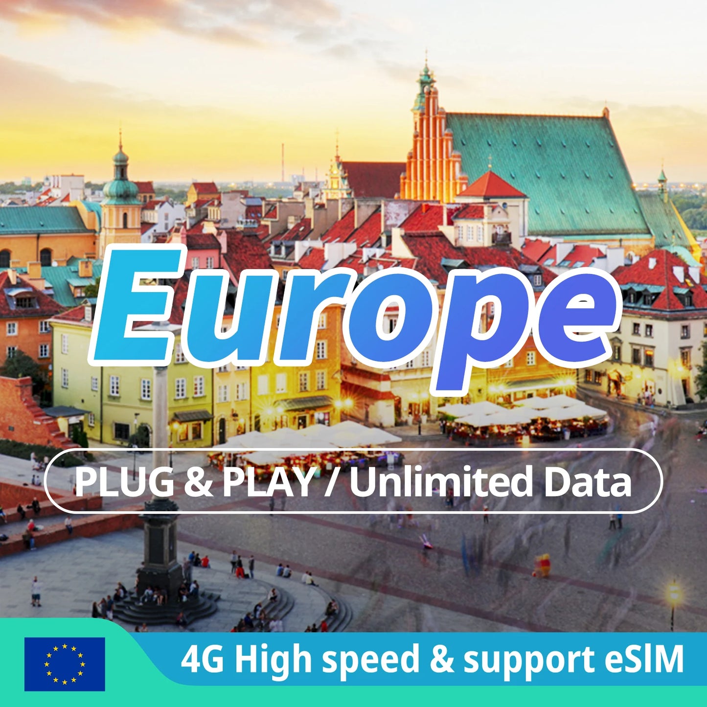 Europe 4G SIM Card UK LTE Unlimited Data SIM card France Spain Turkey Germany Internet sim card support eSIM